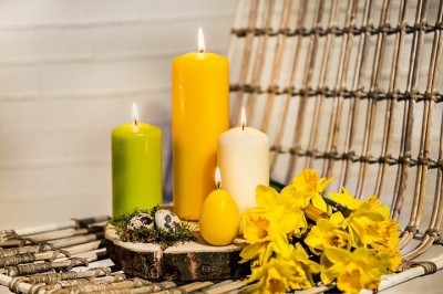 Bolsius Jasno Zielona świeca pieńkowa 120/58