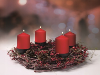 Bolsius Bordowa świeca pieńkowa 150/58