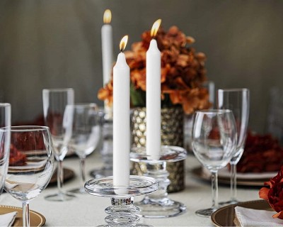 Bolsius Biała świeca stołowa 180/21,3mm - 45 sztuk