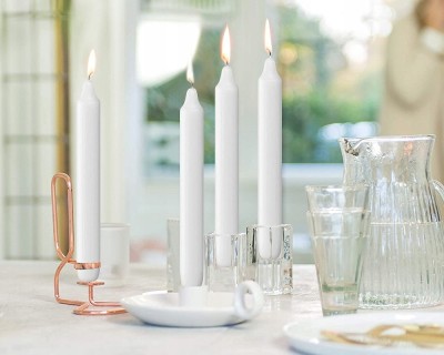 Bolsius Biała świeca stołowa 180/21,3mm - 45 sztuk