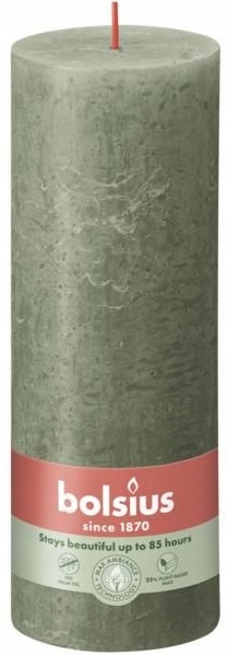 Bolsius Rustic Shine Zielona Oliwka świeca dekoracyjna 190/68