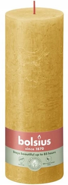 Bolsius Rustic Shine Miodowy Żółty świeca dekoracyjna 190/68