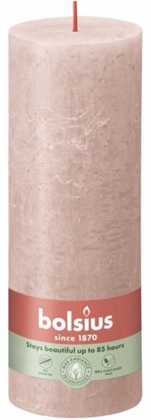 Bolsius Rustic Shine Mglisty Róż świeca dekoracyjna 190/68