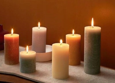 Bolsius Rustic Shine Delikatny Perłowy świeca dekoracyjna 190/68