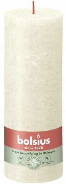 Bolsius Rustic Shine Delikatny Perłowy świeca dekoracyjna 190/68