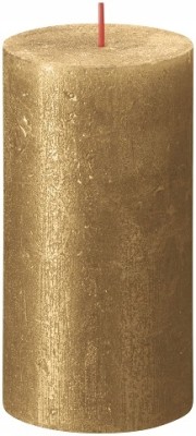 Bolsius Rustic Shimmer Złota świeca dekoracyjna 130/68 mm