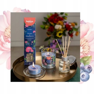Bolsius Floral Fusion Piwonia i Borówki dyfuzor zapachowy 30ml