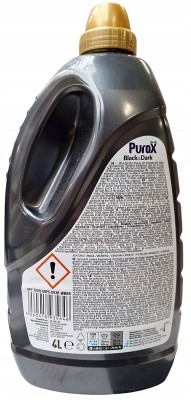 Purox Black&Dark płyn do prania ciemnych i czarnych tkanin 4L