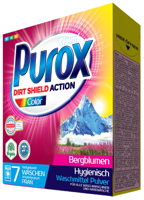 Purox Color proszek do prania kolorowych tkanin 490g