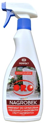 Płyn do czyszczenia i pielęgnacji NAGROBKÓW płyt kamiennych ORO PERFEKT 0,5L