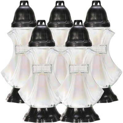 Bispol 5041 Tęcza bezbarwny znicz szklany 5 sztuk