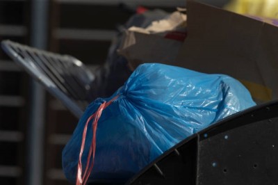 Sipeko worki na śmieci z taśmą ściągającą niebieskie 27mic / 70x105cm / 120 litrów /10 sztuk