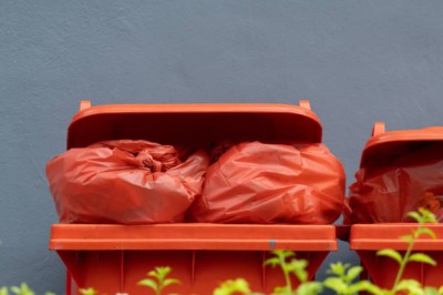 Sipeko worki na śmieci folia LDPE czerwone 43mic / 95x140cm / 240 litrów / 10 sztuk