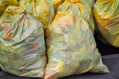 Sipeko worki na śmieci folia LDPE żółte 43mic / 95x140cm / 240 litrów / 10 sztuk