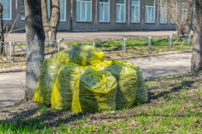 Sipeko worki na śmieci folia LDPE żółte 43mic / 95x140cm / 240 litrów / 10 sztuk