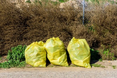 Sipeko worki na śmieci folia LDPE żółte 43mic / 95x140cm / 240 litrów / 10 sztuk