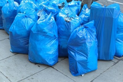 Sipeko worki na śmieci folia LDPE niebieskie 43mic / 95x140cm / 240 litrów / 10 sztuk