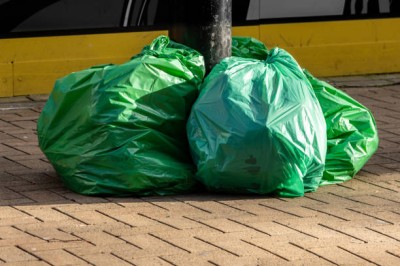 Sipeko worki na śmieci folia LDPE zielone 43mic / 95x140cm / 240 litrów / 10 sztuk