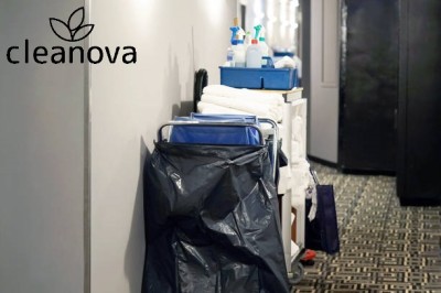 Cleanova worki na śmieci LDPE czarne 240l / 25 sztuk