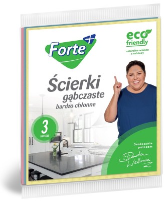 Forte+ ścierki gąbczaste 3 sztuki