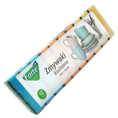 Forte+ zmywaki kuchenne 10 sztuk