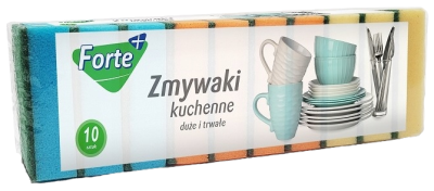 Forte+ zmywaki kuchenne 10 sztuk