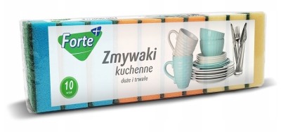 Forte+ zmywaki kuchenne 10 sztuk