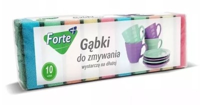 Forte+ gąbki do zmywania 10 sztuk