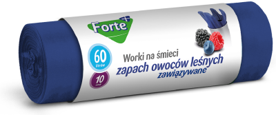 Forte+ Owoce leśne zapachowe worki na śmieci 60l / 10 sztuk