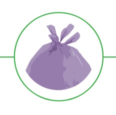 Forte+ Lawenda zapachowe worki na śmieci zawiązywane 35l / 20 sztuk