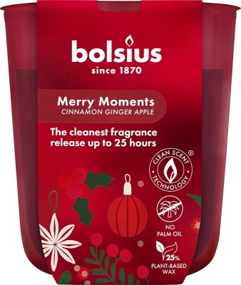 Bolsius Merry Moments zapachowa świeca świąteczna w szkle 80/73