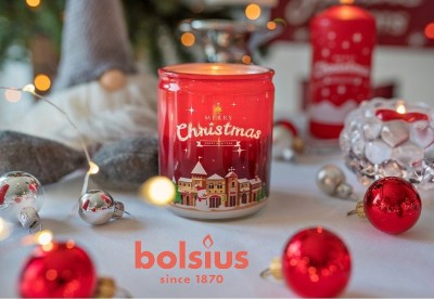 Bolsius Merry Moments zapachowa świeca świąteczna w szkle 80/73