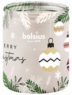 Bolsius świąteczna świeca zapachowa w szkle 82/68 tacka 12 sztuk mix zapachów