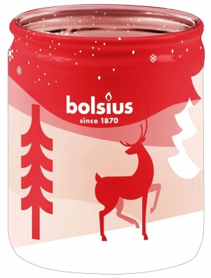 Bolsius świąteczna świeca zapachowa w szkle 82/68 tacka 12 sztuk mix zapachów