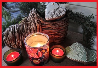 Bolsius świąteczna świeca zapachowa w szkle 82/68 tacka 12 sztuk mix zapachów