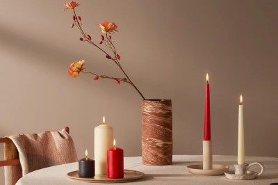 Bolsius Essentials Zielona Oliwka świeca pieńkowa 150/58mm