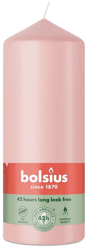Bolsius Essentials Mglisty Róż świeca pieńkowa 150/58mm