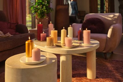 Bolsius Essentials Zielona Oliwka świeca pieńkowa 120/58mm