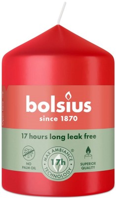 Bolsius Essentials Delikatny Czerwony świeca pieńkowa 80/58mm