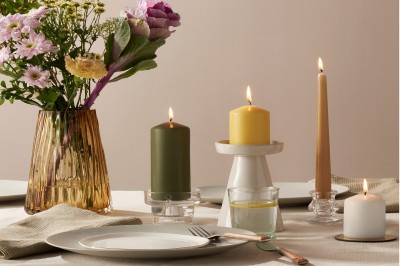 Bolsius Essentials Zielona Oliwka świeca pieńkowa 200/68mm