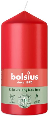 Bolsius Essentials Delikatny Czerwony świeca pieńkowa 120/58mm
