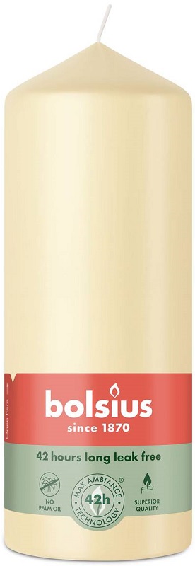 Bolsius Essentials Beżowy świeca pieńkowa 150/58mm