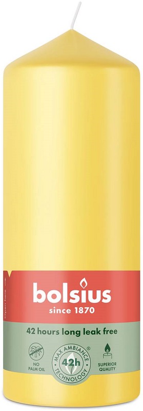 Bolsius Essentials Słoneczny Żółty świeca pieńkowa 150/58mm