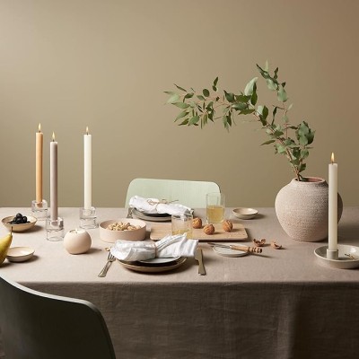 Bolsius Rustic Pudrowy Róż świeca stołowa 270/23mm - 9 sztuk