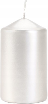 Bispol Aura sw60/100-190 Perłowa Biel świeca walec 6x10cm - 30 godzin