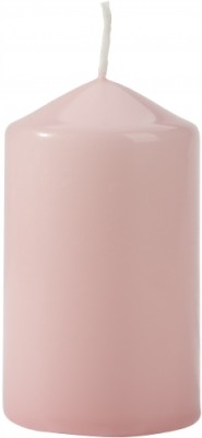 Bispol Aura sw60/100-038 Jasny Róż świeca walec 6x10cm - 30 godzin