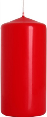 Bispol Aura sw60/120-030 Czerwona świeca walec 6x12cm - 38 godzin