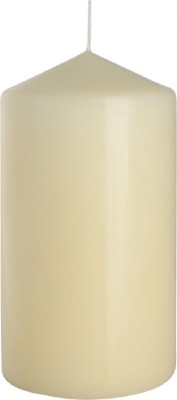 Bispol Aura sw80/150-011 Ecru świeca walec 8x15cm - 66 godzin