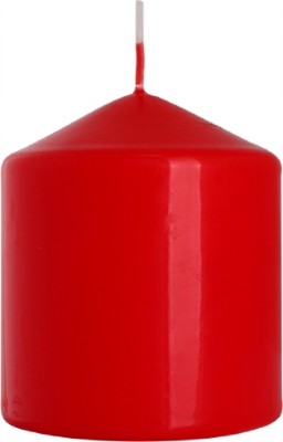 Bispol Aura sw80/90-030 Czerwona świeca walec 8x9cm - 38 godzin