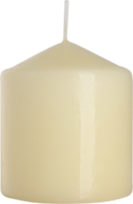 Bispol Aura sw80/90-011 Ecru świeca walec 8x9cm - 38 godzin